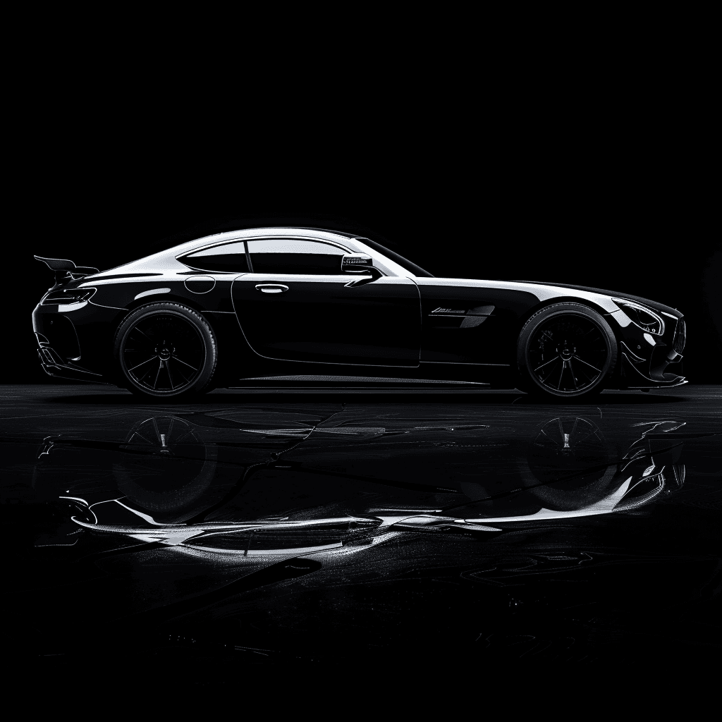 Detailed luxury car